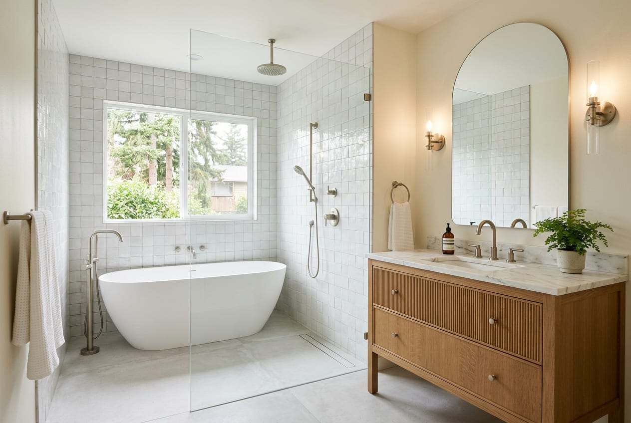 Flores Bathroom Remodeling Corp, bathroom remodeling in Seattle, completed project 1